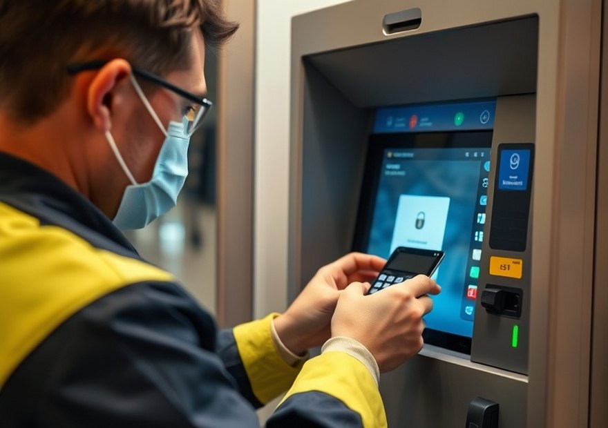 Security audit carried out on a self-service machine